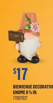 Canac Bienvenue Decorative Gnome 8 5/8 in offer