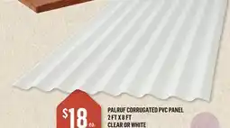Canac Palruf Clear Corrugated PVC Panel 2 ft x 8 ft offer