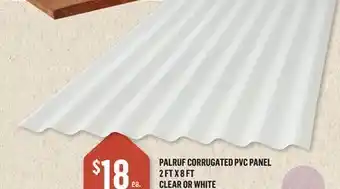 Canac Palruf Clear Corrugated PVC Panel 2 ft x 8 ft offer