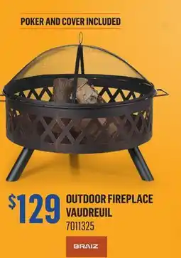 Canac Outdoor Fireplace offer
