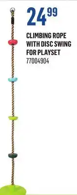 Canac Climbing Rope with Disc Swing for Playset offer