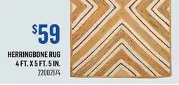 Canac Herringbone Rug 4 ft. x 5 ft. 5 in offer
