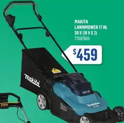 Canac Makita Lawnmower 17 in. 36 V (18 V x 2) offer