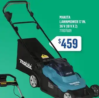 Canac Makita Lawnmower 17 in. 36 V (18 V x 2) offer