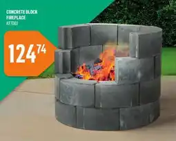 Canac Concrete Block Fireplace offer