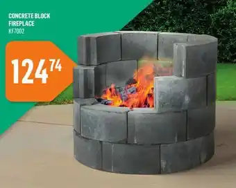 Canac Concrete Block Fireplace offer