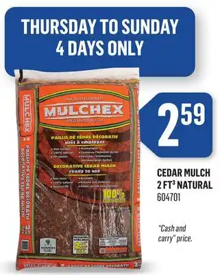Canac Cedar Mulch 2 ft³ offer