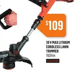 Canac 20 V Max Lithium Cordless Lawn Trimmer offer