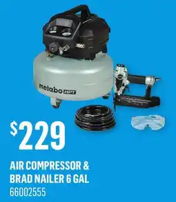 Canac Air Compressor & Brad Nailer 6 Gal offer