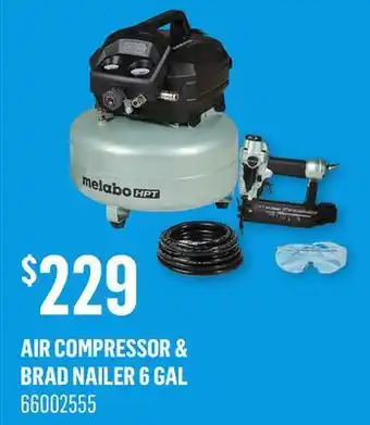Canac Air Compressor & Brad Nailer 6 Gal offer