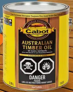 Canac Australian Timber Oil Wood Finish Natural 3.78 L offer