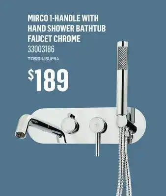 Canac Mirco 1-Handle with Hand Shower Bathtub Faucet Chrome offer