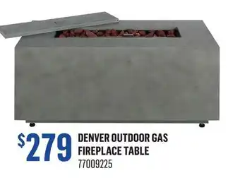 Canac Denver Outdoor Gas Fireplace Table offer