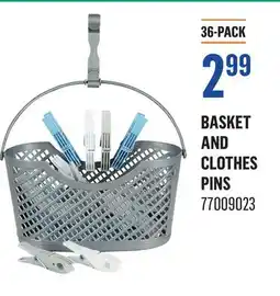 Canac Basket and Clothes Pins offer