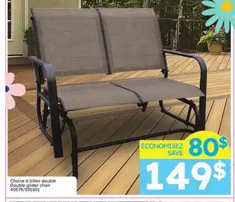 Rossy Double glider chair offer
