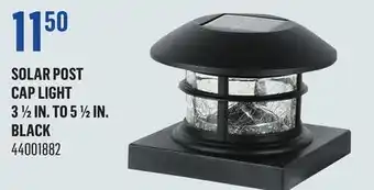 Canac Solar Post Cap Light 3 1/2 in. to 5 1/2 in offer