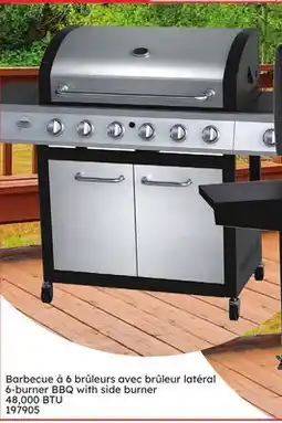 Rossy 6-burner BBQ with side burner offer
