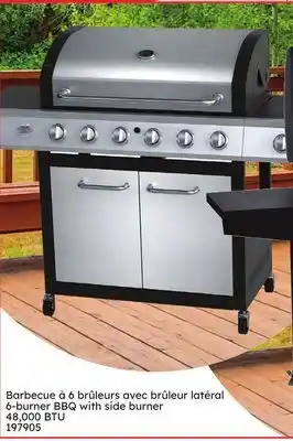 Rossy 6-burner BBQ with side burner offer