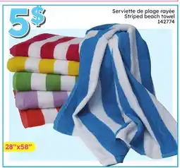 Rossy Striped beach towel offer