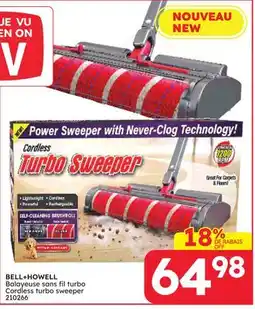 Rossy BELL+HOWELL Cordless turbo sweeper offer