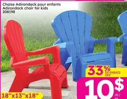 Rossy Adirondack chair for kids offer
