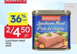 Rossy Luncheon meat offer
