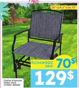 Rossy Glider chair offer