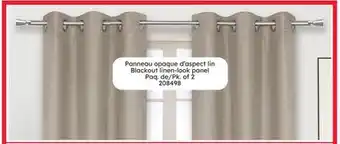 Rossy Blackout linen-look panel offer