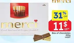 Rossy MERCI Box of chocolates offer