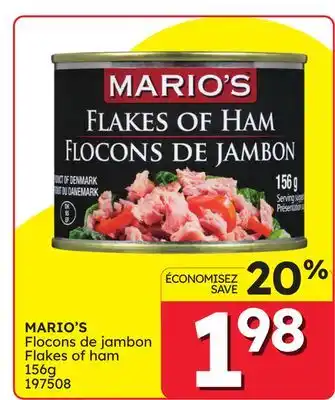 Rossy MARIO'S Flakes of ham offer