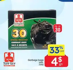 Rossy TUFFGUY Garbage bags offer