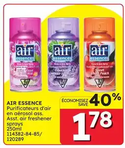 Rossy AIR ESSENCE Asst. air freshener sprays offer