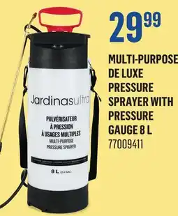 Canac Multi-Purpose De Luxe Pressure Sprayer With Pressure Gauge 8 L offer