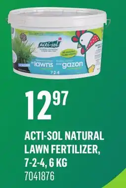 Canac Acti-Sol Natural Lawn Fertilizer, 7-2-4, 6 kg offer