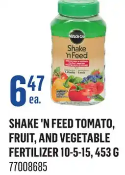 Canac SHAKE 'N FEED TOMATO, FRUIT, AND VEGETABLE FERTILIZER 10-5-15, 453 G offer