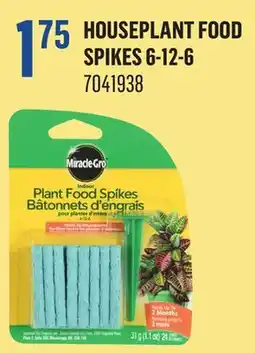 Canac Houseplant Food Spikes 6-12-6 offer