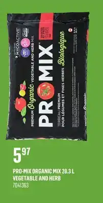 Canac PRO-MIX ORGANIC MIX 28.3 L offer