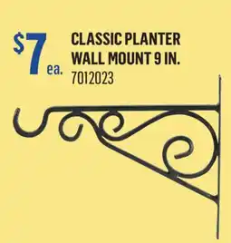 Canac Classic Planter Wall Mount 9 in offer
