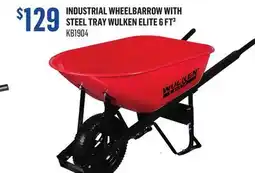 Canac Industrial Wheelbarrow with Steel Tray Wulken Elite 6 ft³ offer