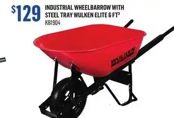 Canac Industrial Wheelbarrow with Steel Tray Wulken Elite 6 ft³ offer