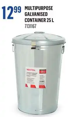 Canac Multipurpose Galvanised Container 25Â L offer