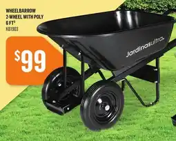 Canac Wheelbarrow 2-Wheel with Poly 6 ft³ offer