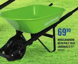 Canac WHEELBARROW WITH POLY TRAY JARDINAS 5 FT³ offer