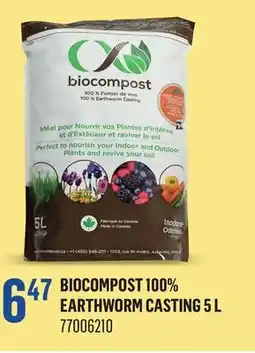 Canac Biocompost 100% Earthworm Casting 5 L offer