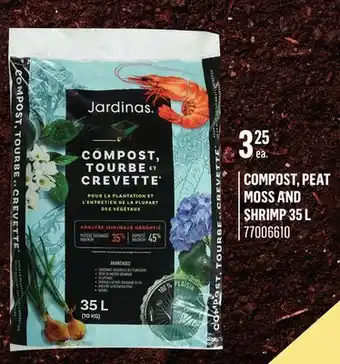 Canac COMPOST, PEAT MOSS AND SHRIMP 35 L offer
