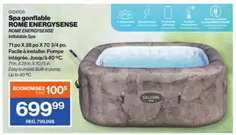 Patrick Morin ROME ENERGYSENSE Inflatable Spa offer