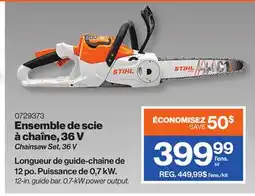 Patrick Morin STIHL Chainsaw Set, 36 V offer