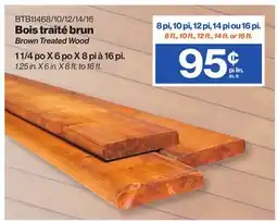 Patrick Morin Brown Treated Wood offer