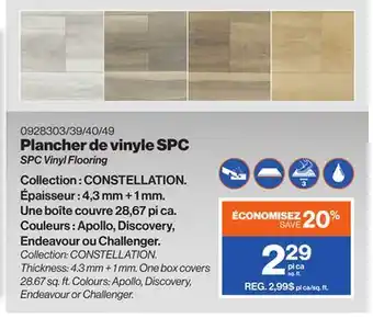 Patrick Morin SPC Vinyl Flooring offer