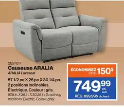 Patrick Morin ARALIA Loveseat offer